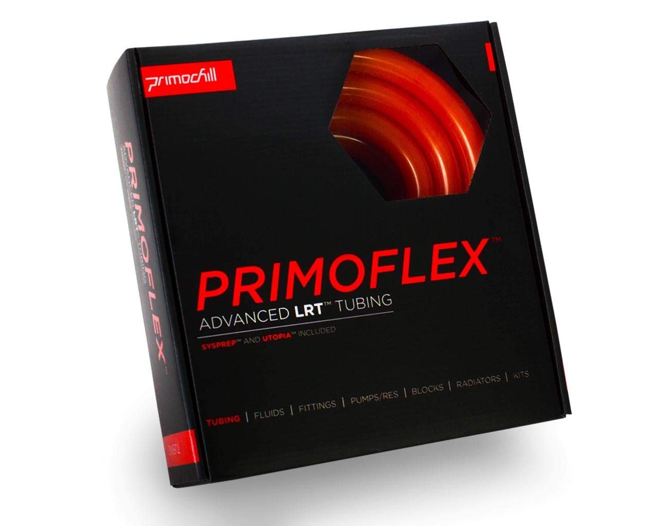 PrimoFlex Advanced LRT Soft Flexible Tubing - 7/16in.ID x 5/8in.OD, 10 feet - PrimoChill - KEEPING IT COOL Pearl UV Orange