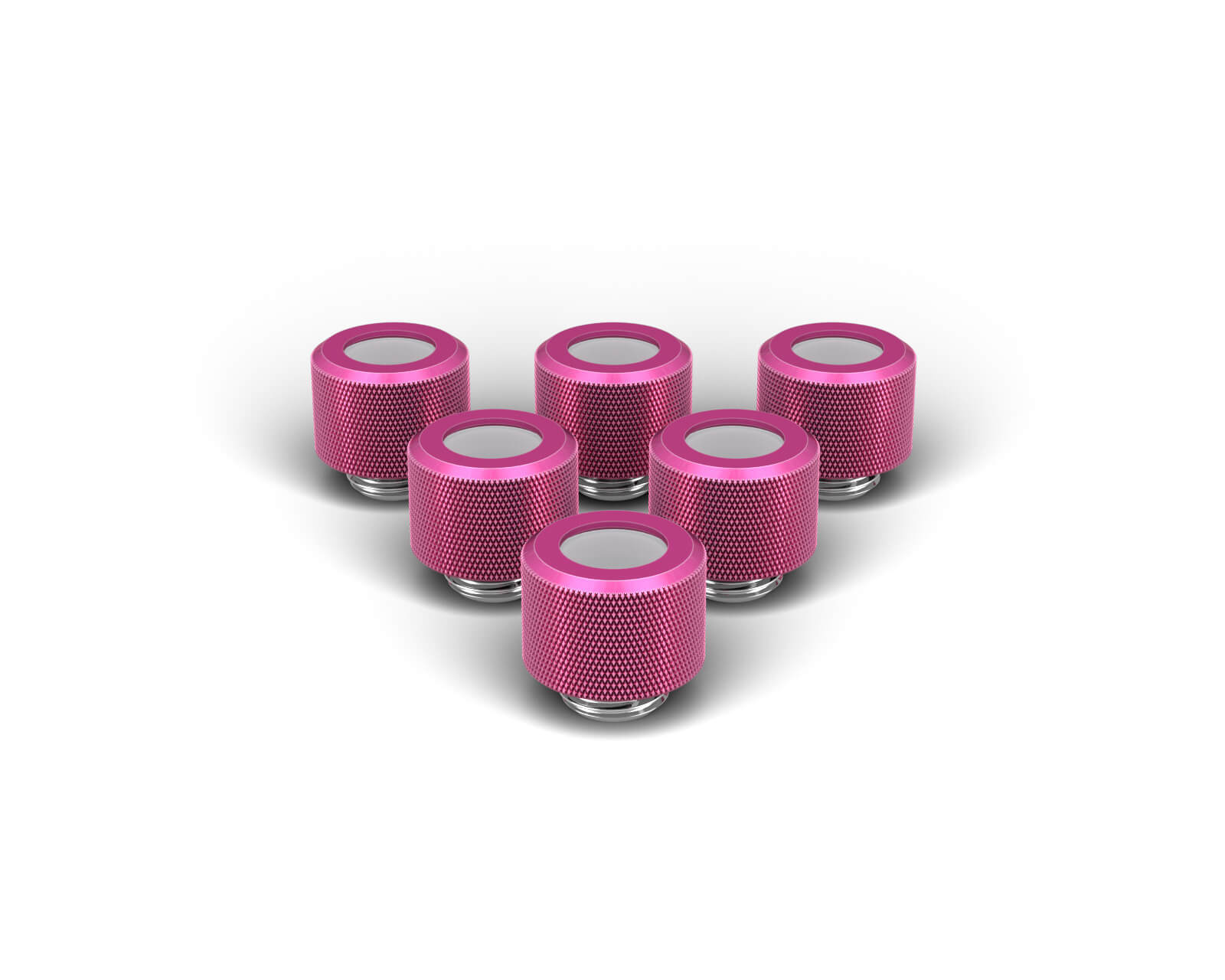 PrimoChill 12mm OD Rigid SX Fitting - 6 Pack - PrimoChill - KEEPING IT COOL Candy Pink