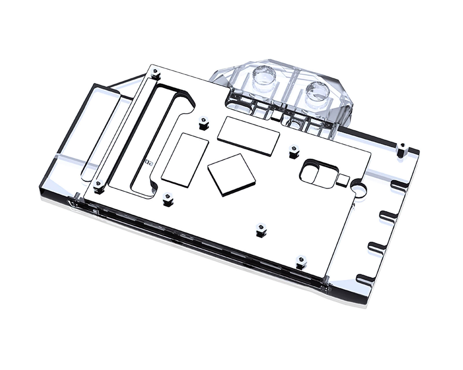 Bykski Full Coverage GPU Water Block and Backplate for ASRock RX 6600 XT Phantom Gaming D (A-AR6600XTPGD-X) - PrimoChill - KEEPING IT COOL