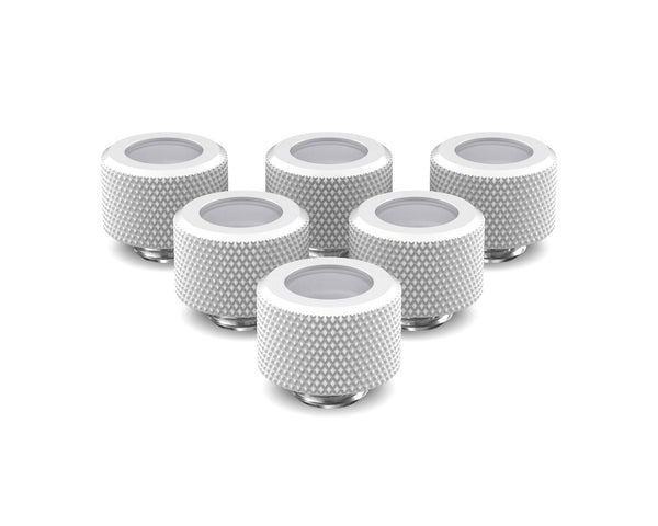 PrimoChill 14mm OD Rigid SX Fitting - 6 Pack - PrimoChill - KEEPING IT COOL Sky White