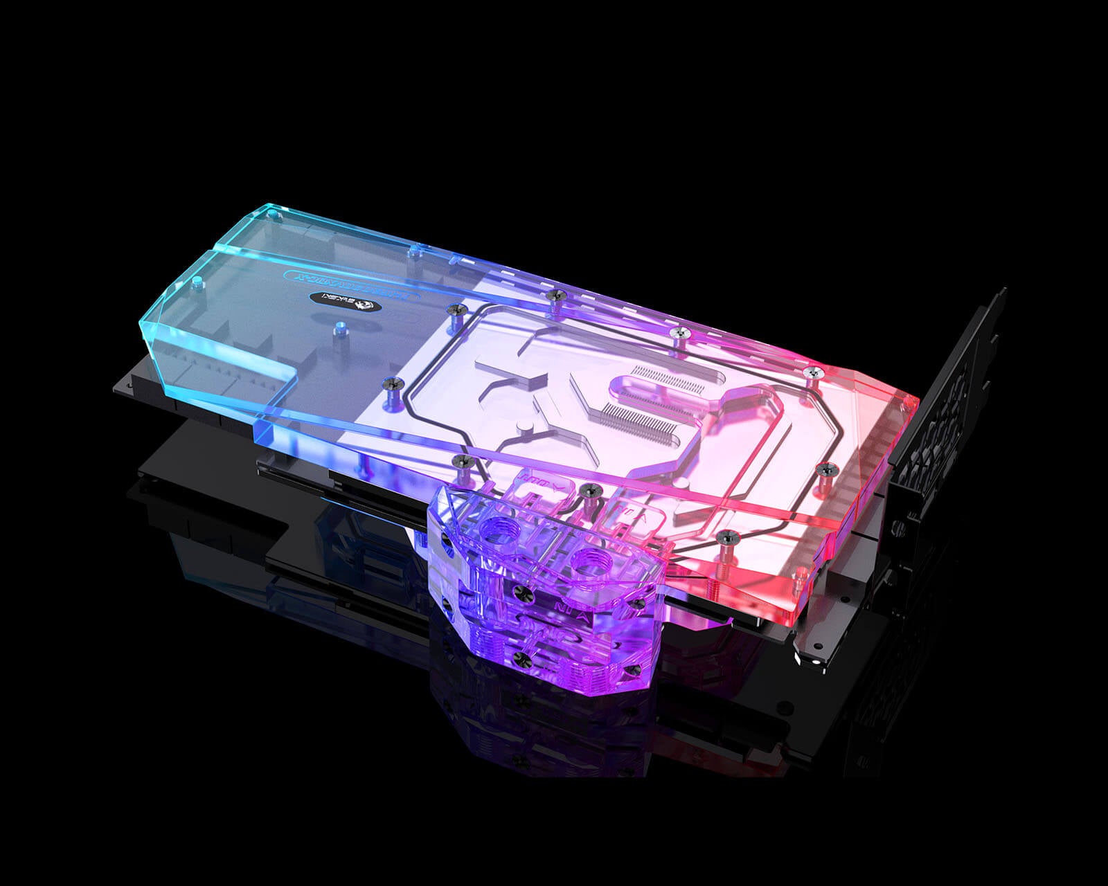 Bykski Full Coverage GPU Water Block w/ Integrated Active Backplate for Colorful iGame RTX 3090 Vulcan / Neptune (N-IG3090VXOC-TC)