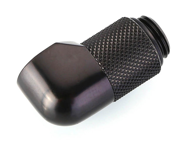 Bykski G 1/4in. Male to Female 90 Degree Rotary 15mm Extension Elbow Fitting (B-RD90-EXJ15) - PrimoChill - KEEPING IT COOL Black