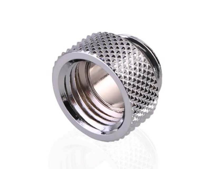 Bykski G 1/4in. Male/Female Extension Coupler - 7.5mm (B-EXJ-7.5) - PrimoChill - KEEPING IT COOL Silver