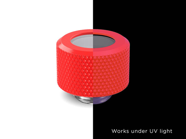 PrimoChill 14mm OD Rigid SX Fitting - PrimoChill - KEEPING IT COOL UV Red