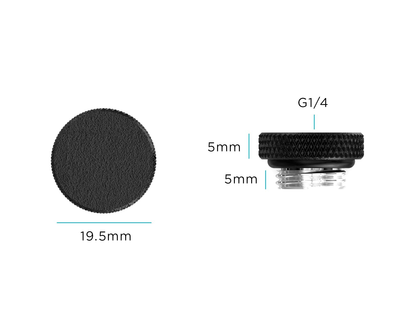 PrimoChill G 1/4in. SX Knurled Stop Fitting (No slot) - PrimoChill - KEEPING IT COOL