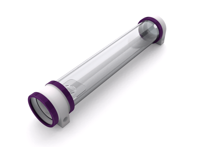 PrimoChill CTR Hard Mount Phase II High Flow D5 Enabled Reservoir - White POM - 360mm - PrimoChill - KEEPING IT COOL Candy Purple