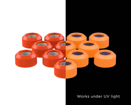 PrimoChill RSX Replacement Cap Switch Over Kit - 1/2in. - PrimoChill - KEEPING IT COOL UV Orange