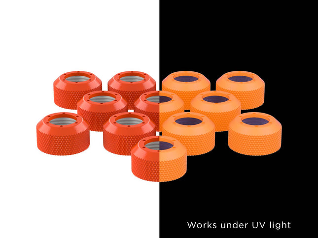 PrimoChill RSX Replacement Cap Switch Over Kit - 1/2in. - PrimoChill - KEEPING IT COOL UV Orange
