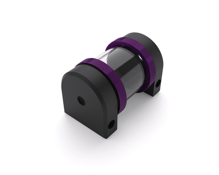 PrimoChill CTR Hard Mount Phase II Reservoir - Black POM - 80mm - PrimoChill - KEEPING IT COOL Candy Purple