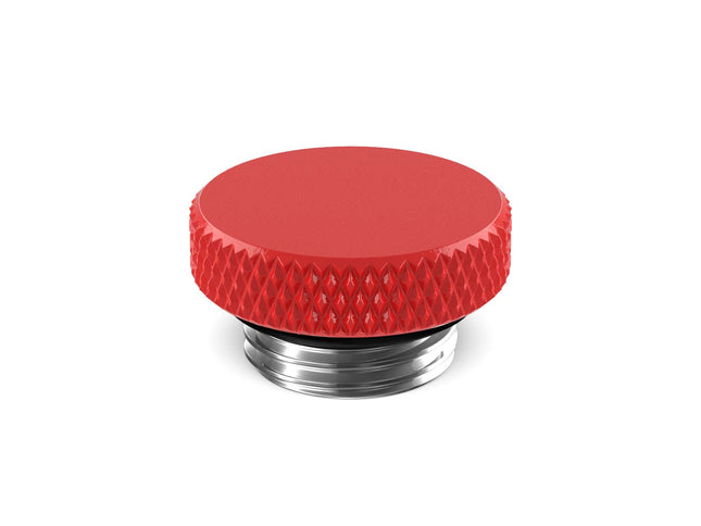 PrimoChill G 1/4in. SX Knurled Stop Fitting (No slot) - PrimoChill - KEEPING IT COOL Razor Red