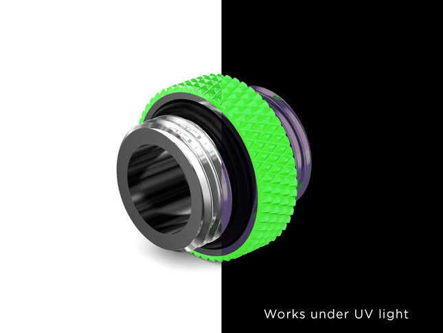 PrimoChill Dual Male G 1/4in. SX Mini Extension Coupler - PrimoChill - KEEPING IT COOL UV Green