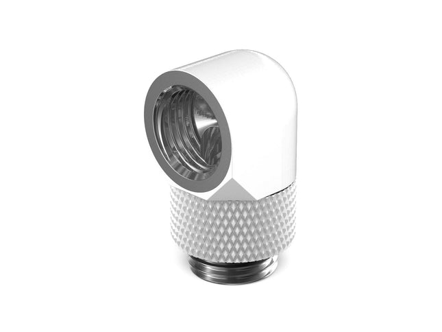 PrimoChill Male to Female G 1/4in. 90 Degree SX Rotary Elbow Fitting - PrimoChill - KEEPING IT COOL Sky White