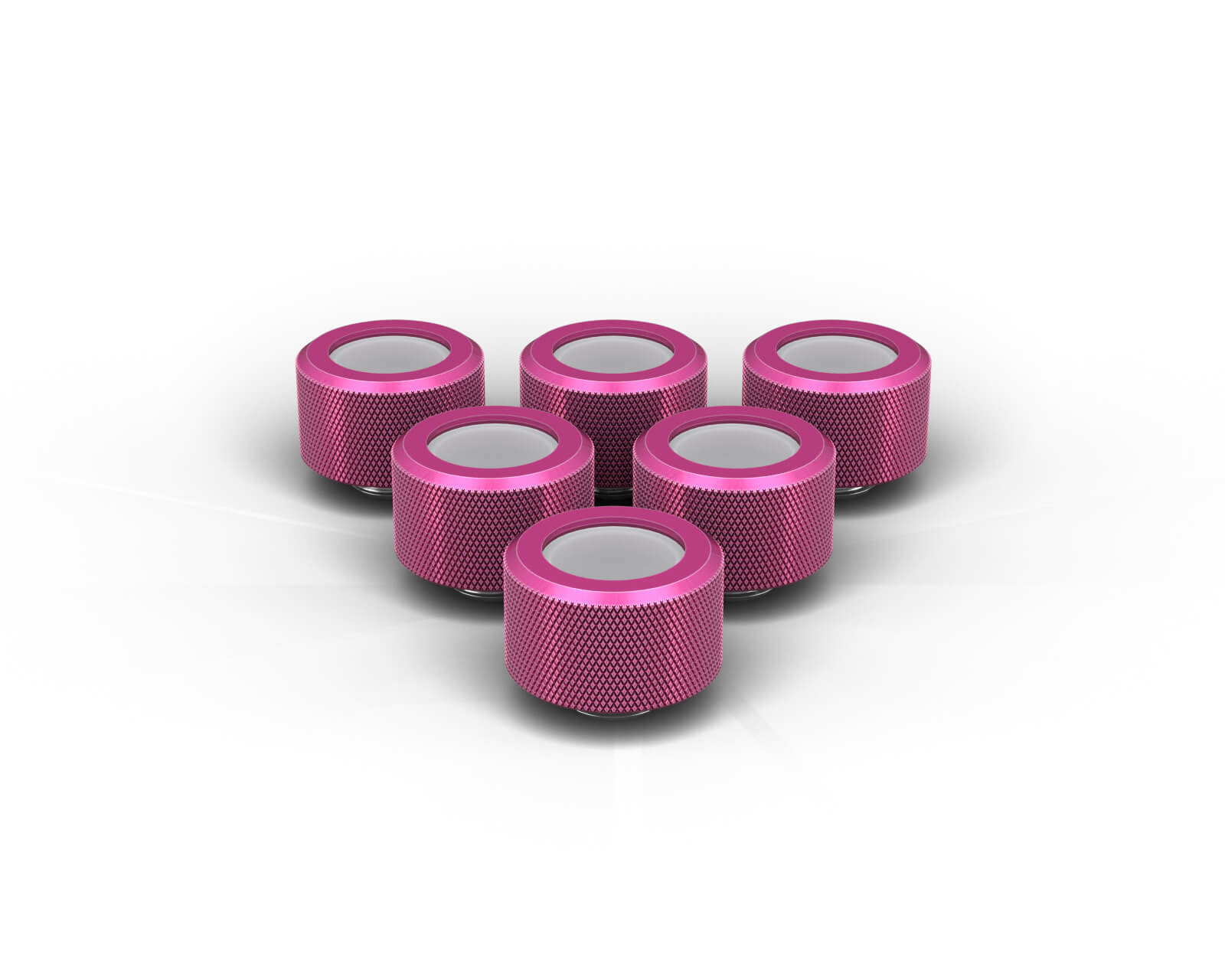 PrimoChill 16mm OD Rigid SX Fitting - 6 Pack - PrimoChill - KEEPING IT COOL Candy Pink