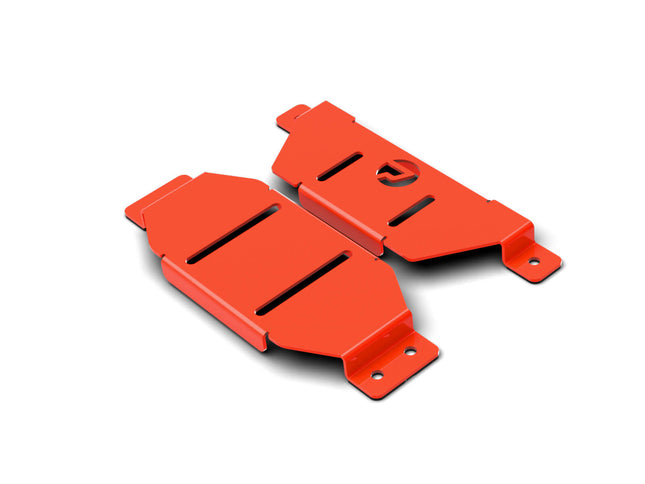 PrimoChill SX Offset CTR Hard Mount Reservoir to Radiator Mount - 140mm Series - PrimoChill - KEEPING IT COOL UV Orange