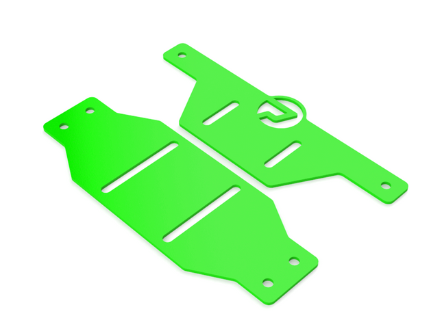 PrimoChill SX CTR Hard Mount Reservoir to Radiator Mount - 140mm Series - PrimoChill - KEEPING IT COOL UV Green