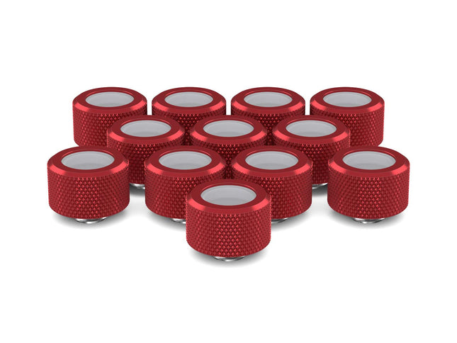 PrimoChill 16mm OD Rigid SX Fitting - 12 Pack - PrimoChill - KEEPING IT COOL Candy Red
