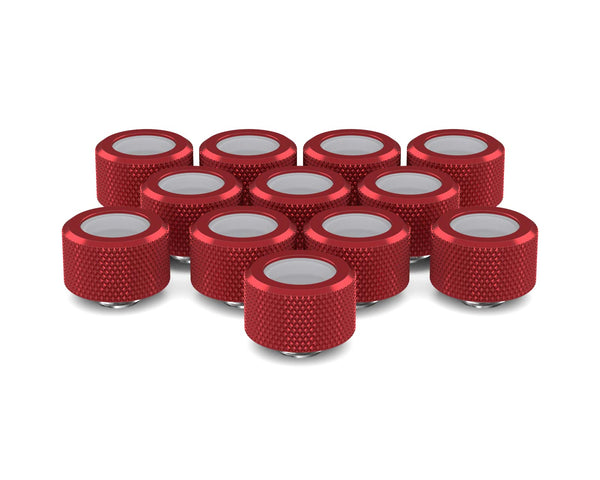 PrimoChill 16mm OD Rigid SX Fitting - 12 Pack - PrimoChill - KEEPING IT COOL Candy Red