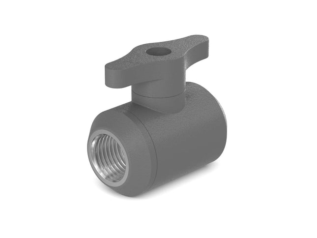 PrimoChill Female to Female G 1/4 Drain Ball Valve - PrimoChill - KEEPING IT COOL TX Matte Gun Metal
