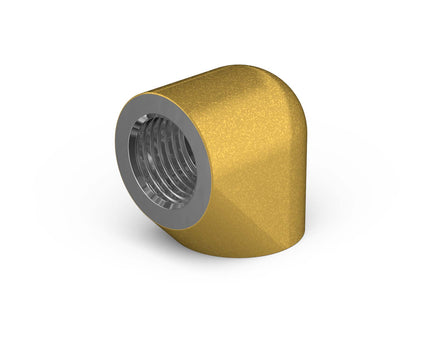 PrimoChill Female to Female G 1/4in. 90 Degree SX Extended Elbow Fitting - PrimoChill - KEEPING IT COOL Gold