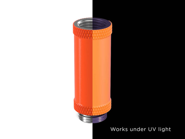 PrimoChill Male to Female G 1/4in. 40mm SX Extension Coupler - PrimoChill - KEEPING IT COOL UV Orange