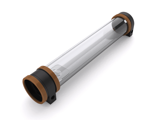 PrimoChill CTR Hard Mount Phase II High Flow D5 Enabled Reservoir - Black POM - 360mm - PrimoChill - KEEPING IT COOL Copper