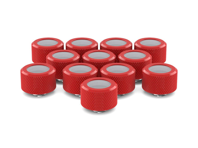 PrimoChill 16mm OD Rigid SX Fitting - 12 Pack - PrimoChill - KEEPING IT COOL Razor Red
