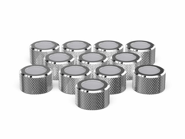 PrimoChill RMSX Replacement Cap Switch Over Kit - 16mm - PrimoChill - KEEPING IT COOL Silver Nickel