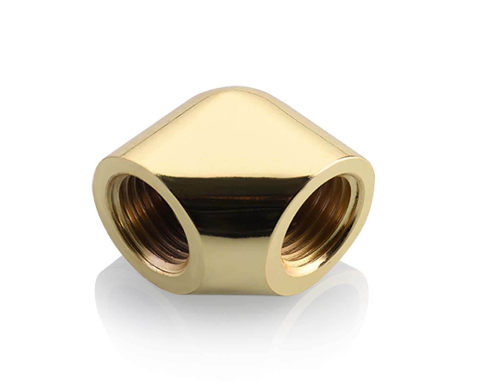 Bykski Female to Female G 1/4in. 90 Degree Extended Elbow Fitting (CC-EW90-V2) - PrimoChill - KEEPING IT COOL Gold