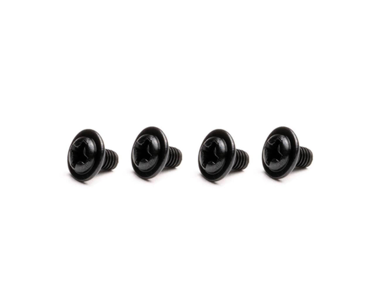 PrimoChill Washer Head Radiator Screws - M4 x 5mm - Black - 4 Pack - PrimoChill - KEEPING IT COOL