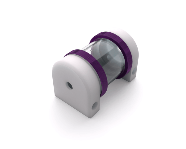 PrimoChill CTR Hard Mount Phase II Reservoir - White POM - 80mm - PrimoChill - KEEPING IT COOL Candy Purple