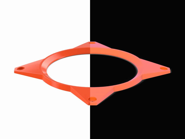 PrimoChill 120mm Aluminum SX Fan Cover - PrimoChill - KEEPING IT COOL UV Orange