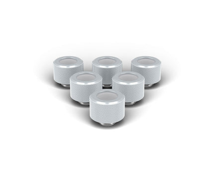 PrimoChill 14mm OD Rigid SX Fitting - 6 Pack - PrimoChill - KEEPING IT COOL Silver