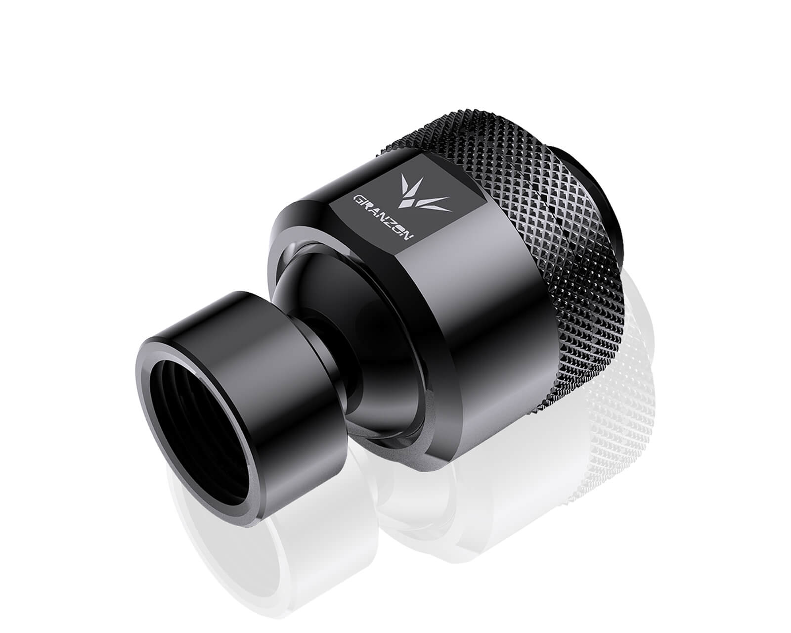 Granzon G 1/4in. Male to Female Multi Directional Free Rotary Elbow Fitting (GD-X) - PrimoChill - KEEPING IT COOL Black