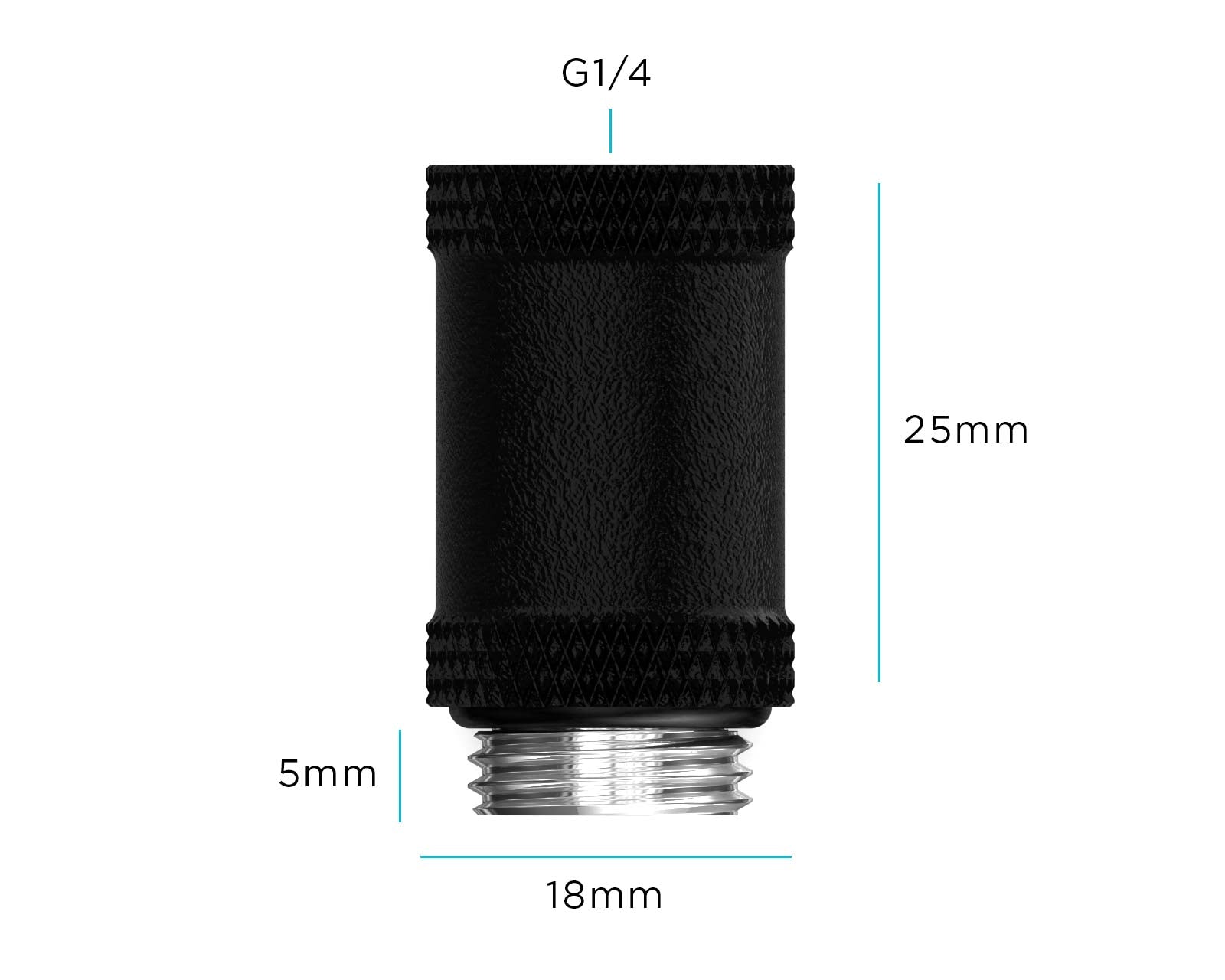 PrimoChill Male to Female G 1/4in. 25mm SX Extension Coupler - PrimoChill - KEEPING IT COOL