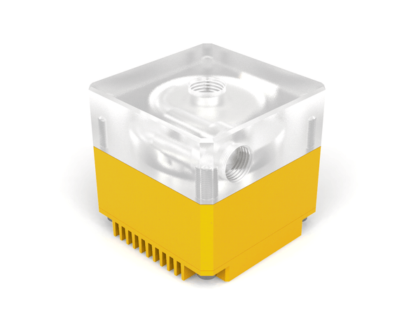 PrimoChill Enhanced SX DDC Liquid Cooling 12V Pump Kit - PWM Enabled - PrimoChill - KEEPING IT COOL Yellow
