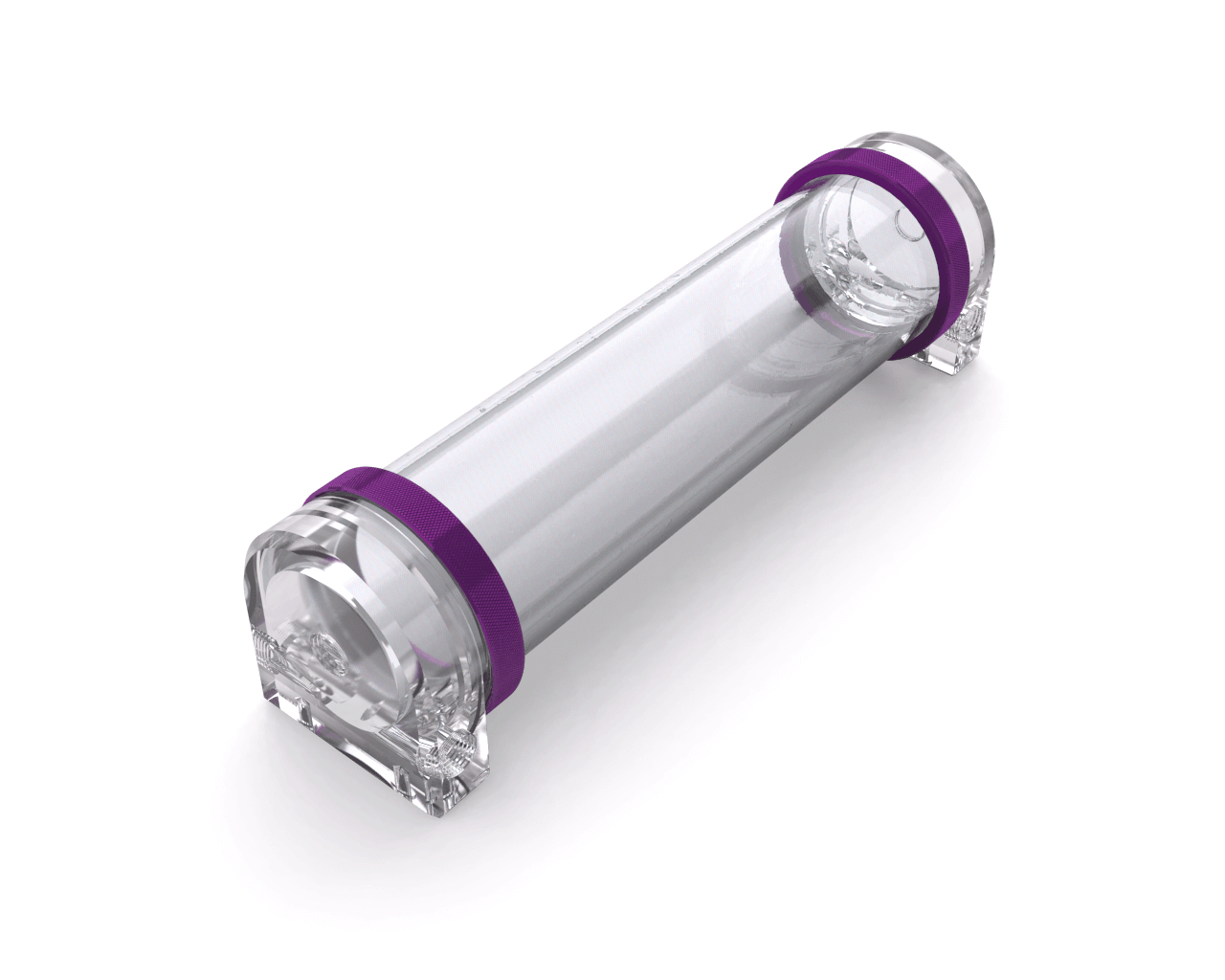 PrimoChill CTR Hard Mount Phase II Reservoir - Clear PMMA – 240mm - PrimoChill - KEEPING IT COOL Candy Purple