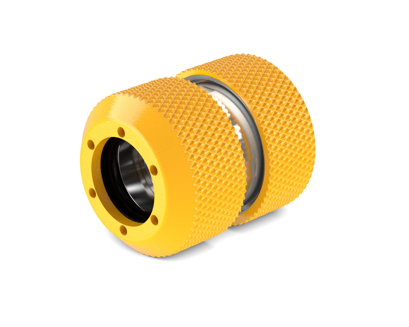 PrimoChill 1/2in. Rigid RevolverSX Series Coupler Fitting - PrimoChill - KEEPING IT COOL Yellow