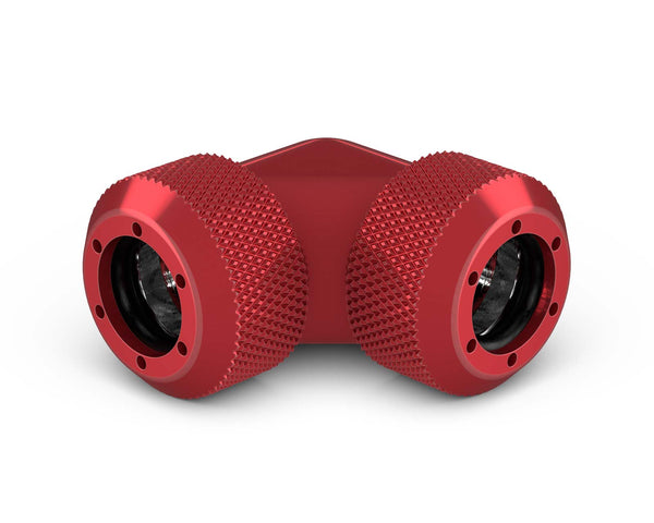 PrimoChill 1/2in. Rigid RevolverSX 90 Degree Fitting Set - PrimoChill - KEEPING IT COOL Candy Red